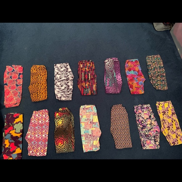 LULAROE LIKE NEW AND NEVER WORN BUNDE OS LEGGINGS ASSORTMENT OF 28 PAIRS - Picture 1 of 2